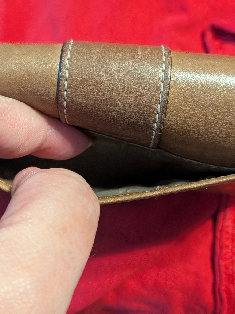 Coach Vintage Leatherware Embossed Leather Flap Clutch Wallet
